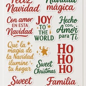 Christmas Holiday Sticker Set